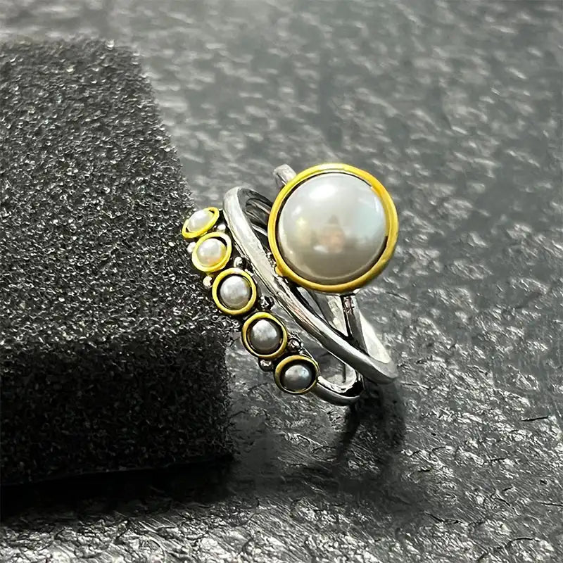 Bohemian Pearl Ring